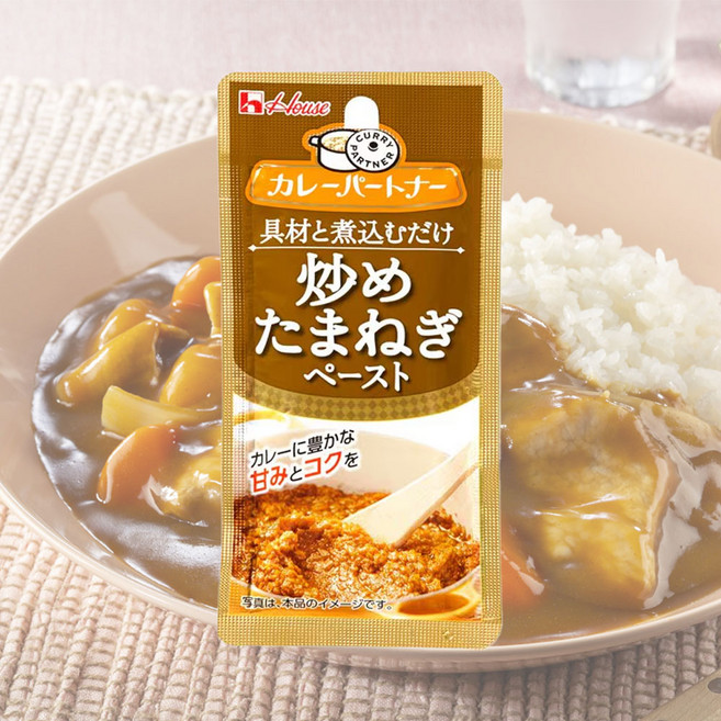 일본 하우스식품 카레 파트너 볶은 양파 어니언 페이스트, 1개, 40g