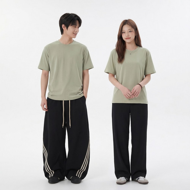 男女適用 絲光棉涼感T恤