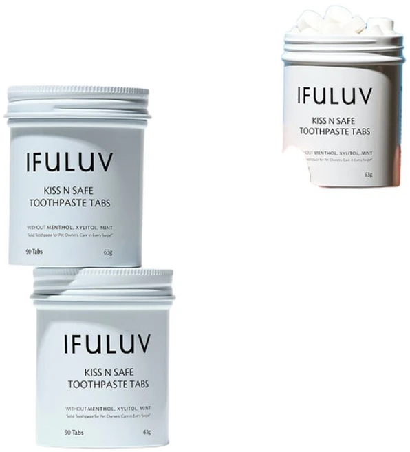 2pack NO자일리톨멘톨민트 이퓨럽 키스앤세이프 고체치약 90정 x 2개 - 쿠팡