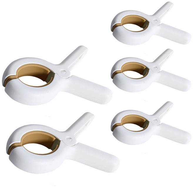 리리월드 논슬립 특대형 이불 빨래 집게 5P, 브라운-대형/특대형 빨래집게세트, 5개