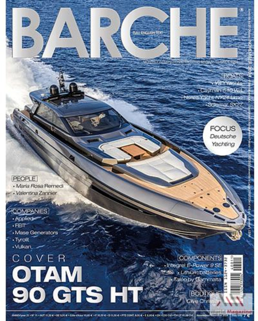 Barche Magazine Italy 2024년11월호 (이탈리아 요트 디자인 잡지 바르쉐 Yacht 월드매거진) - 당일발송