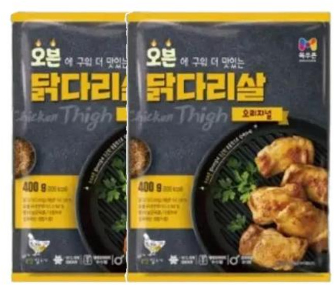 목우촌 오븐 닭다리살 오리지널, 2개, 400g