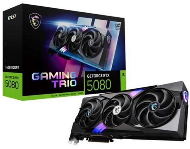 MSI 지포스 RTX 5080 16G 게이밍 트리오 OC