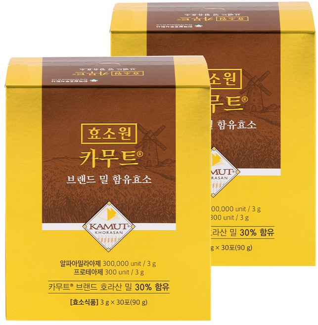 효소원 카무트 효소 / 수퍼푸드 카무트(캐나다산 정품) / 한국발효, 3g, 60개
