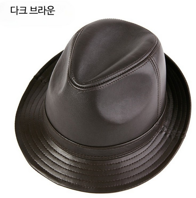 JoYouth 남성 양가죽 신사 모자 클래식 가을 겨울 페도라 모자 우아한 중절모