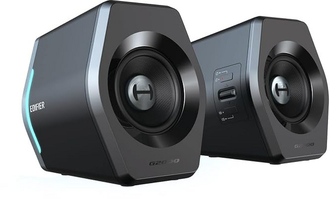 Edifier G2000 게이밍 스피커 PC용 블루투스 5.132W Hi-Fi 음질 유선 Bluetooth / USB / AUX 연결 PC 지원 LED 라이드 포함 소형 2대 한, 상세페이지 참조, 상세페이지 참조