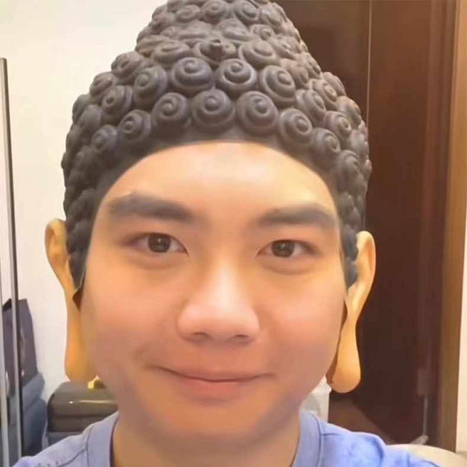 콘헤드 가발 외계인 두상 모자 엽기 소품 대머리 코스튬 코믹 테마 대머리 캡, 부처 머리덮개