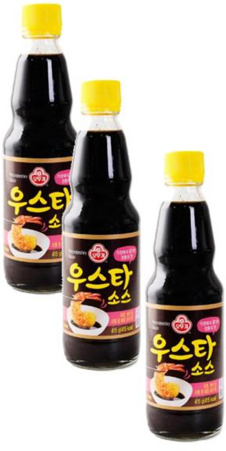 오뚜기 우스타소스 415g 3개, 1세트