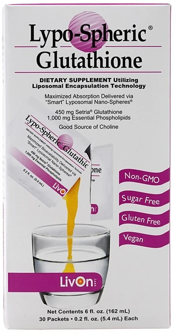 리브온 랩 리포 스페릭 고함량 글루타치온 영양제 450 mg 30 패킷, 162ml, 1개 - 쿠팡