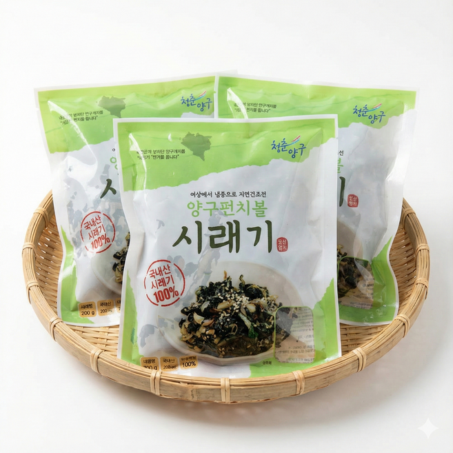 양구 펀치볼 삶은 시래기 껍질깐거처럼 부드러운 냉동 국산 무청 200g 열무상회, 3개