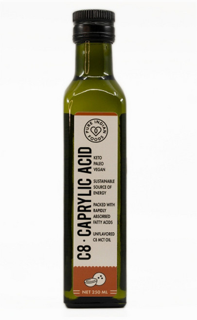 C8 카프릴릭 엑시드 MCT 오일 250ml 퓨어인디언푸드, 1개