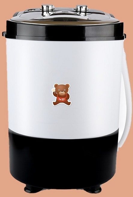 휴앤봇 소형 미니 세탁기 아기 속옷 양말 행주 걸레 탈수 세탁 HS-MW3150 3kg, 화이트