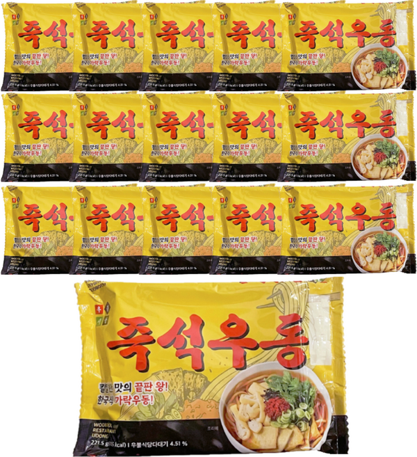 우불식당 즉석우동, 221.5g, 16개