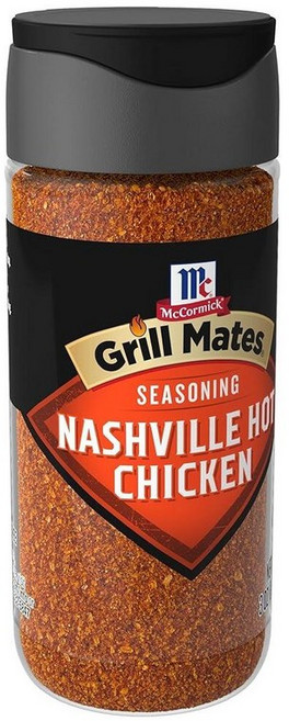 McCormick 맥코믹 그릴메이트 내슈빌 핫 치킨 시즈닝 85g(3온스), 3 Ounce (Pack of 1), 1개