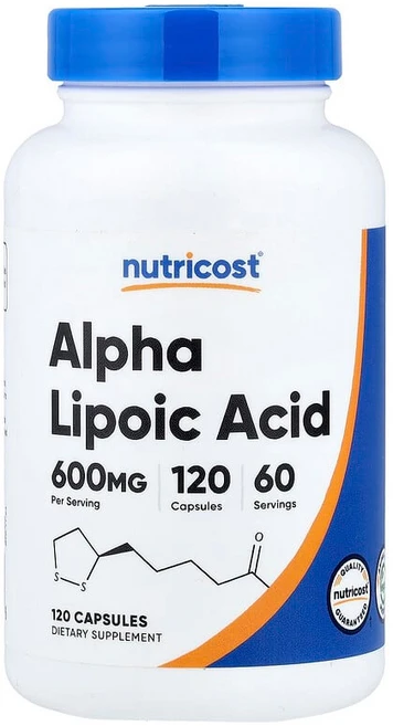 Nutricost 알파리포산 캡슐 120정(캡슐 1정당 300mg) NCS-67166, 1개 - 쿠팡