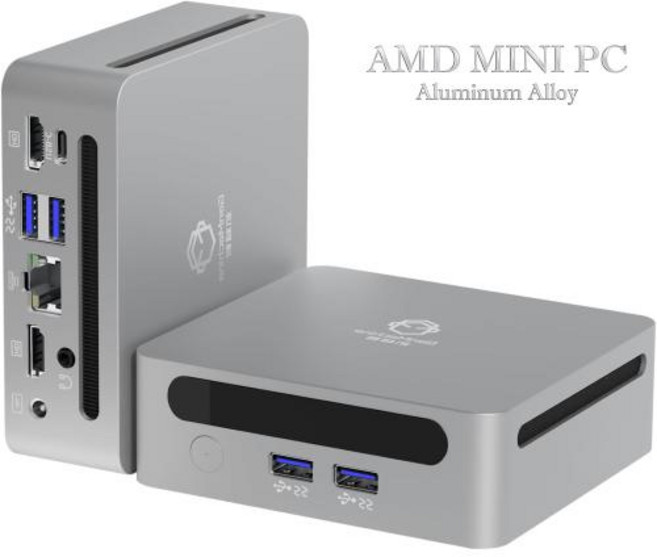 젠머신 AMD 미니 PC 알루미늄 합금 라이젠3 5300U 5500U 7530U 라이젠7 5800U 7730U 윈도우 11 NUC 와이파이6 HDMI 게이밍 컴퓨터, Ryzen5 5500U, 영국, 8)No RAM No SSD