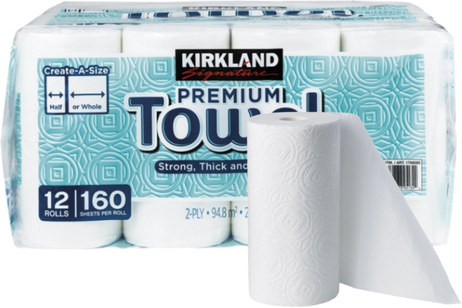 코스트코1등 키친타올 160매/12롤 한정수량세일, 160개입, 12개