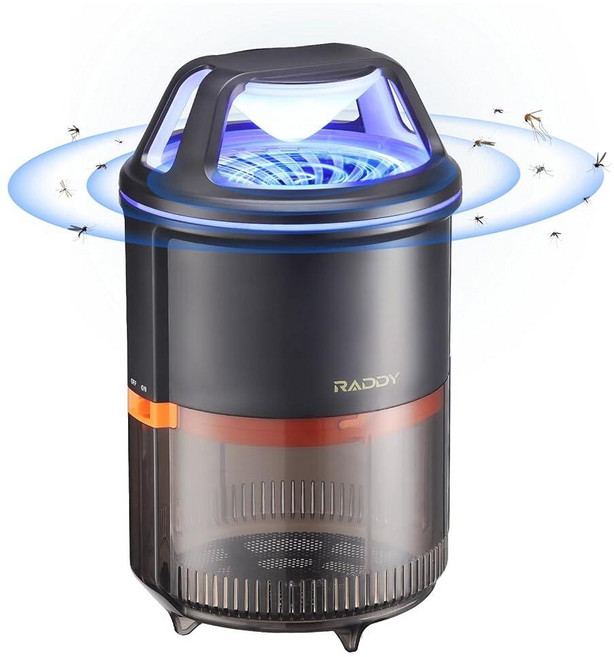 Raddy MS-1 흡입기가 있는 실내 곤충 트랩 초파리/모기/모기/나방용 전기 해충 퇴치기 탈출 방지 네트 디자인 물리적 해충 방제 가정 주방 온실용 날아다니는 벌레, 1개