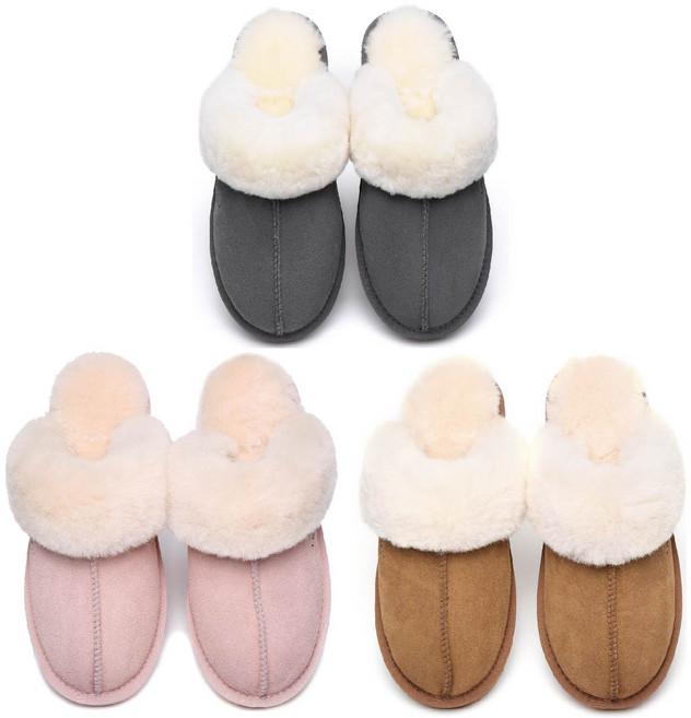 오스트레일리안 셰퍼드 AS 에버어그 남녀공용 머핀 방수 양털 슬리퍼 3컬러 15564 양모 양털슬리퍼 호주정품