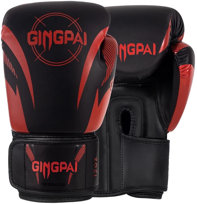 12oz/14oz 권투 장갑 성인 전문 무에타이 킥복싱 MMA 스파링 샌드백 미트 훈련, 02 12oz, 01 red