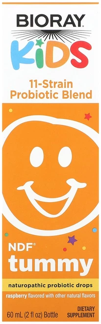 Bioray 키즈 NDF Tummy 균주 11종 프로바이오틱 혼합물 라즈베리 맛 60ml(2fl oz), Bioray키즈NDFTummy균주11종프로바이오틱혼합물, 1개, 60ml - 쿠팡