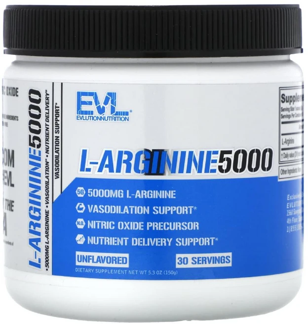 EVLution Nutrition L-아르기닌 500 무맛 L-Arginine, 1개, 150g - 쿠팡