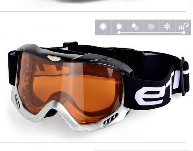 ETNA <초특가> / 오토바이 방풍용 고글 / 스키 보드 고글 ETNA-611 / MADE IN KOREA, 블랙실버