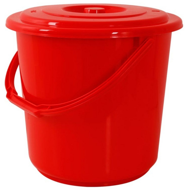 카시안 파트너 바케스 NA 플라스틱 양동이 음식물 쓰레기통 휴지통, 20L(레드), 1개