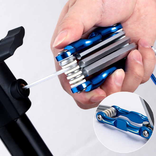 오어브랜드 만능 8종 접이식 휴대용 육각렌치 세트, 1개