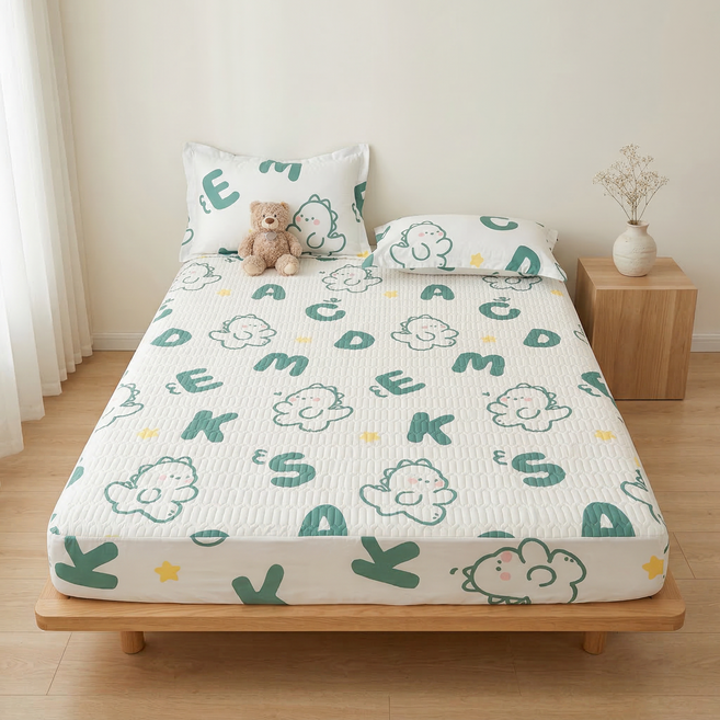 씽윤 초음파 퀼팅 누빔 러블리 패턴 사계절 매트리스커버 침대커커