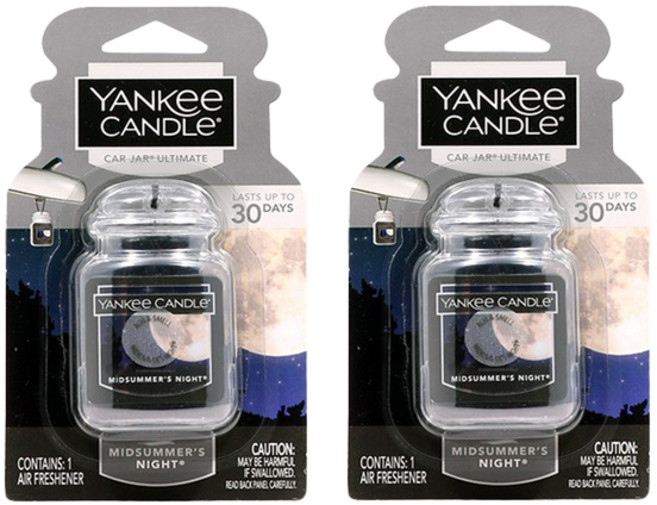 1+1 양키캔들 차량용 방향제 카자얼티메이트, 2세트, 1+1 미드썸머나잇