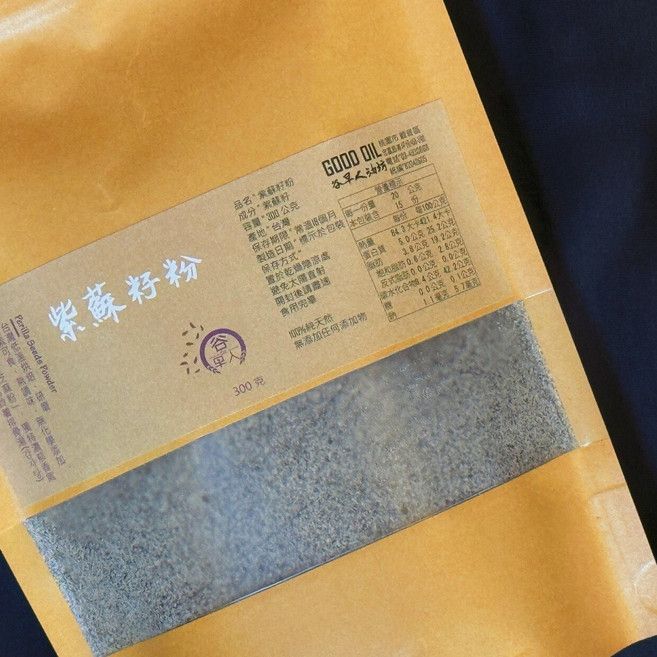 穀得 熟紫蘇籽粉 300公克, 詳見包裝, 詳見包裝, 紫蘇籽粉