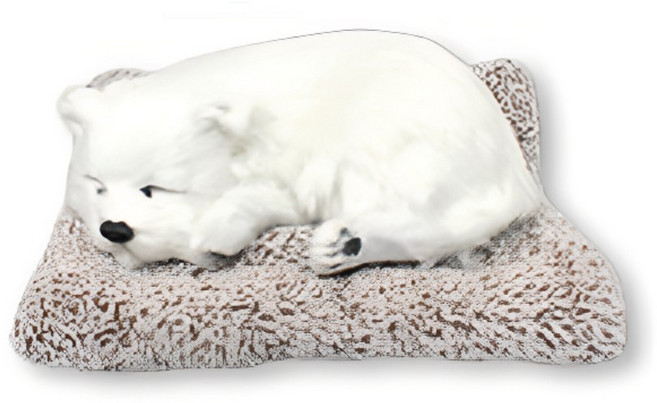 오토크루 숯먹은 뭉뭉이 사모예드 강아지 제습 탈취인형 대형