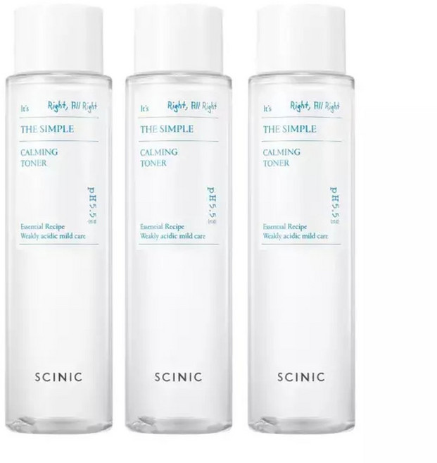 싸이닉 더심플 카밍 토너 145ml 3개, 싸이닉(3개) 더 심플 카밍 토너 145ml