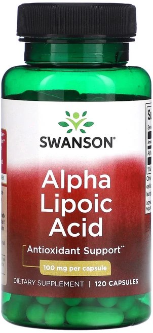 Swanson 알파리포산 100mg 캡슐 120정, 1개 - 쿠팡