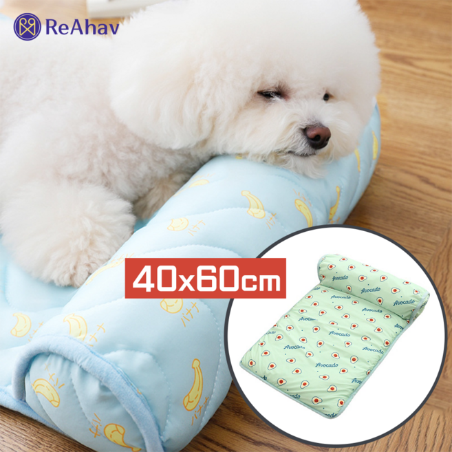 레아하브 강쥐쏘쿨 반려동물 냉감패드, 아보카도그린