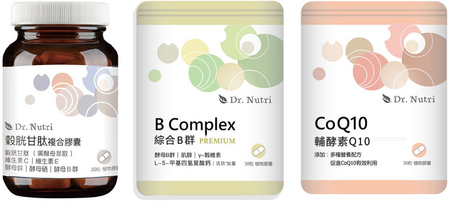 Dr. Nutri 青春能量無限組 輔酶Q10 B群 膠囊, 1套, 1份