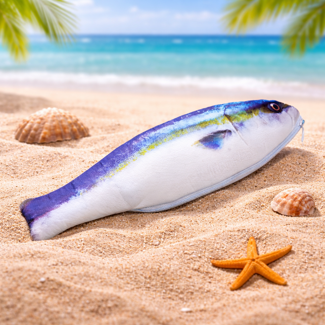 싱싱한 생선필통 파우치 물고기필통 지퍼필통, 2. 고등어, 1개