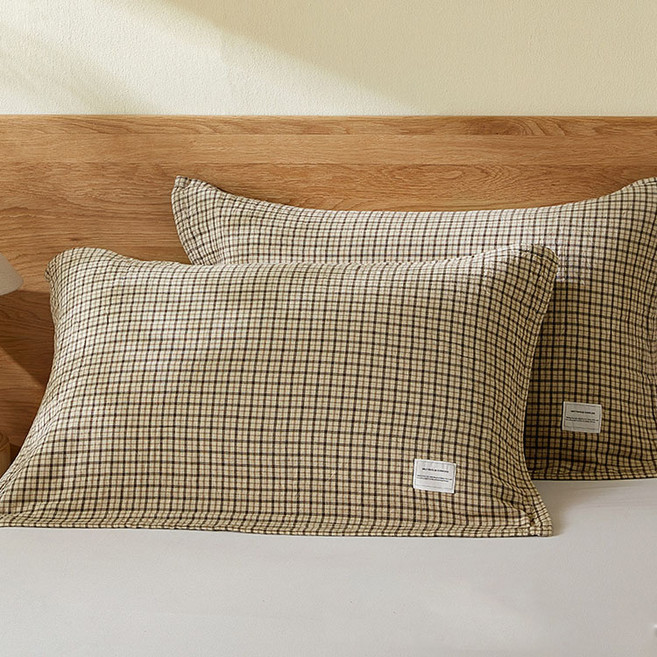 宣妮家居 日系純棉枕巾 鬆緊帶設計