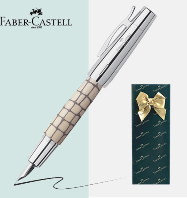 파버카스텔 이모션 만년필 [무료선물포장], 크로커다일 아이보리, EF촉(가는촉)