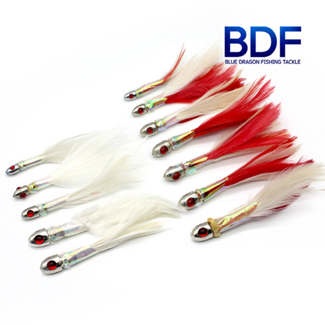 청룡조구 국산 수제 닭털루어 농어루어 국내생산 자작 고급 깃털 자작 트래블훅, 04.레드믹스_10g + 훅1ea, 1개