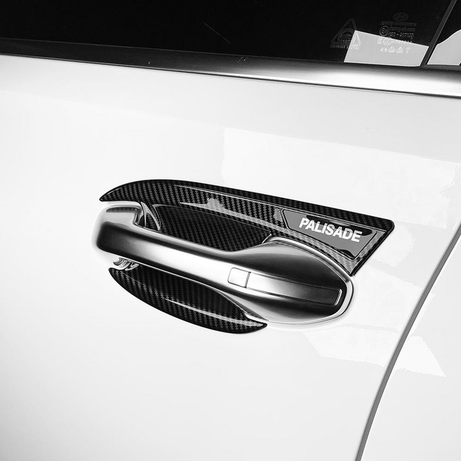 카스타 호환 더뉴 팰리세이드 도어손잡이 도어컵 커버 기스방지 튜닝 용품 카본 몰딩, [2022년5월 이후]카본 도어컵 커버