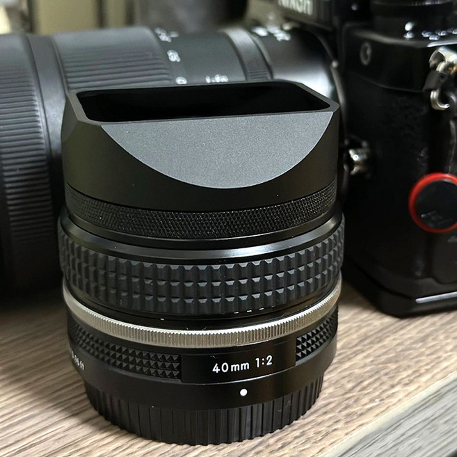 니콘 니코르용 금속 사각형 렌즈 후드 Z40mm F2 / Z F2SE Z28mm F2.8 /Z, 02 Z40mm F2, 01 Black, 1개