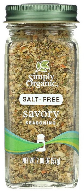 Simply Organic 심플리오가닉 사보리 시즈닝 무염 57g, 1개