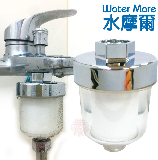 水摩爾 亞硫酸鈣高密度濾棉除氯濾芯沐浴器 淨水器 蓮蓬頭專用 pp濾心過濾雜質鐵鏽汙垢 安裝衛浴龍頭 濾水器, 1個, 二入