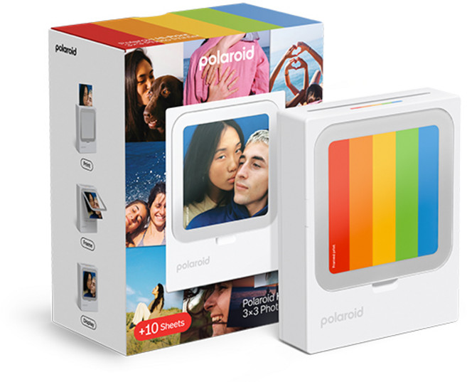 [공식] 폴라로이드 하이프린트 3x3 포켓 포토프린터 화이트 + 10시트, 화이트 - 009196, 하이프린트3X3+10시트
