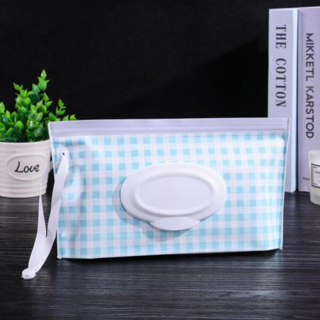 [셀플리] 휴대용 물티슈 파우치 가방 커버 보관함 케이스 캠핑 물티슈통 걸이 소분 여행 건티슈 휴지, 1개