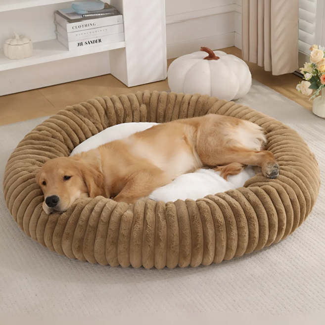 허그마이펫 강아지 방석 쿠션 극세사 중형/대형/특대형, 1개, 브라운