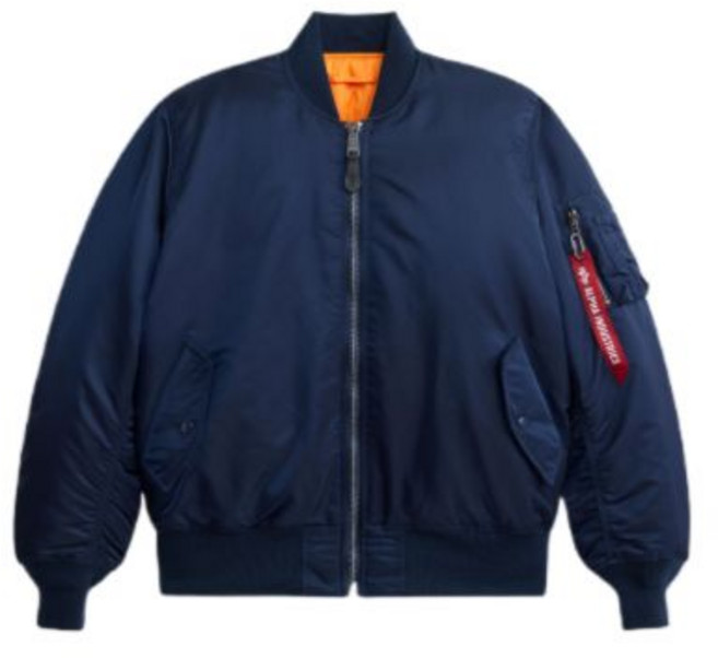 알파인더스트리 ALPHA INDUSTRIES MA-1 플라이트 자켓 레플리카 블루 매장정품 193027