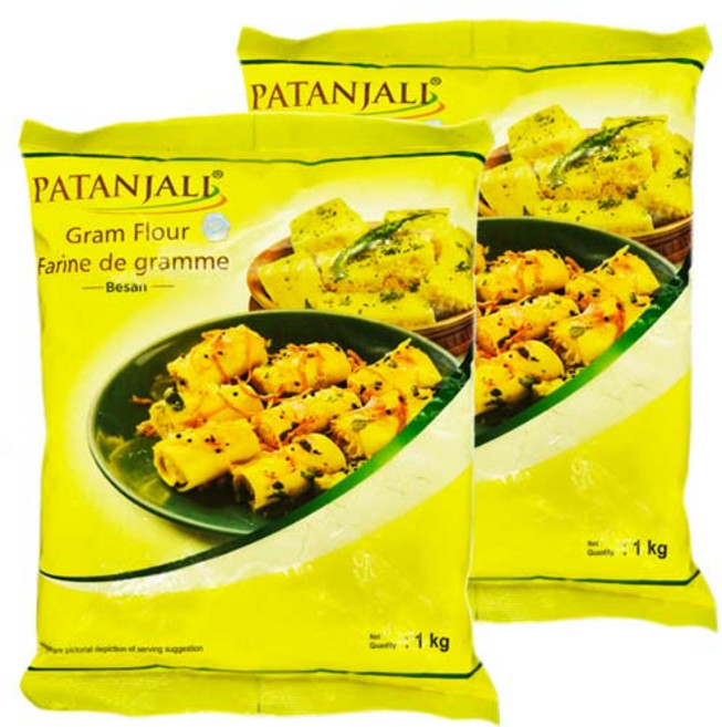 PATANJALI BESAN 파탄잘리 베산 ( 병아리콩가루 ), 2개, 1kg